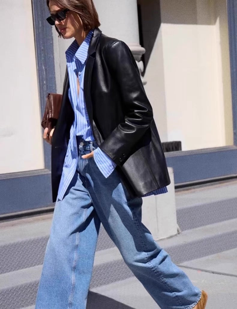 AA Aldea Oversized Cotton Button Down Shirt