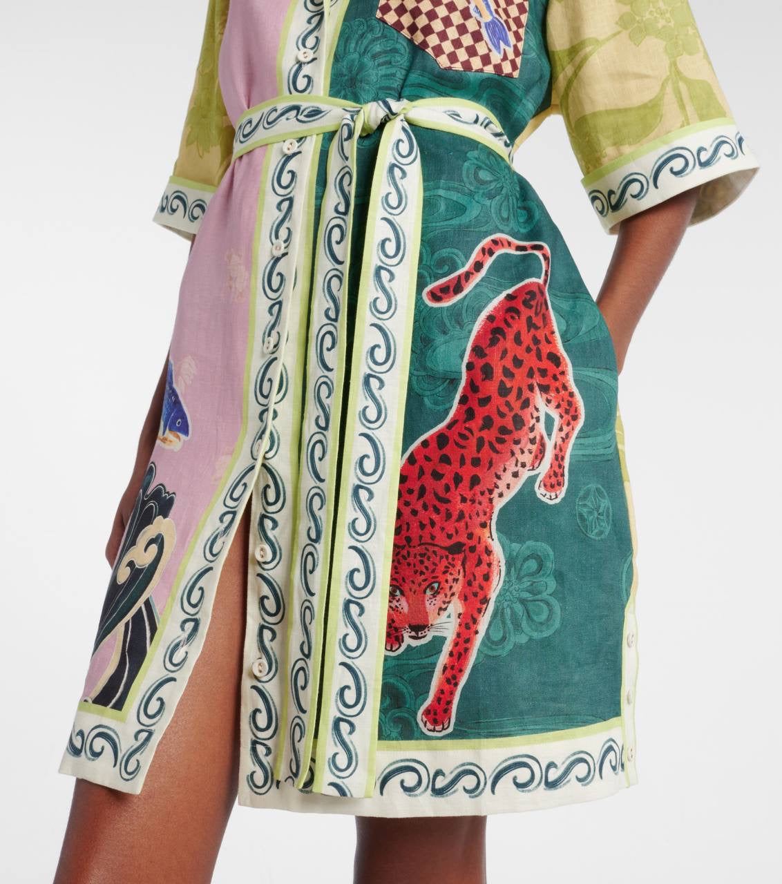 ALM Rochester Linen Mini Dress Shirtdress