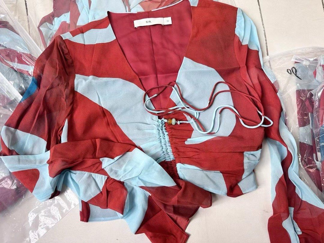 STL Frankie Gathered Silk Blend Midi Skirt