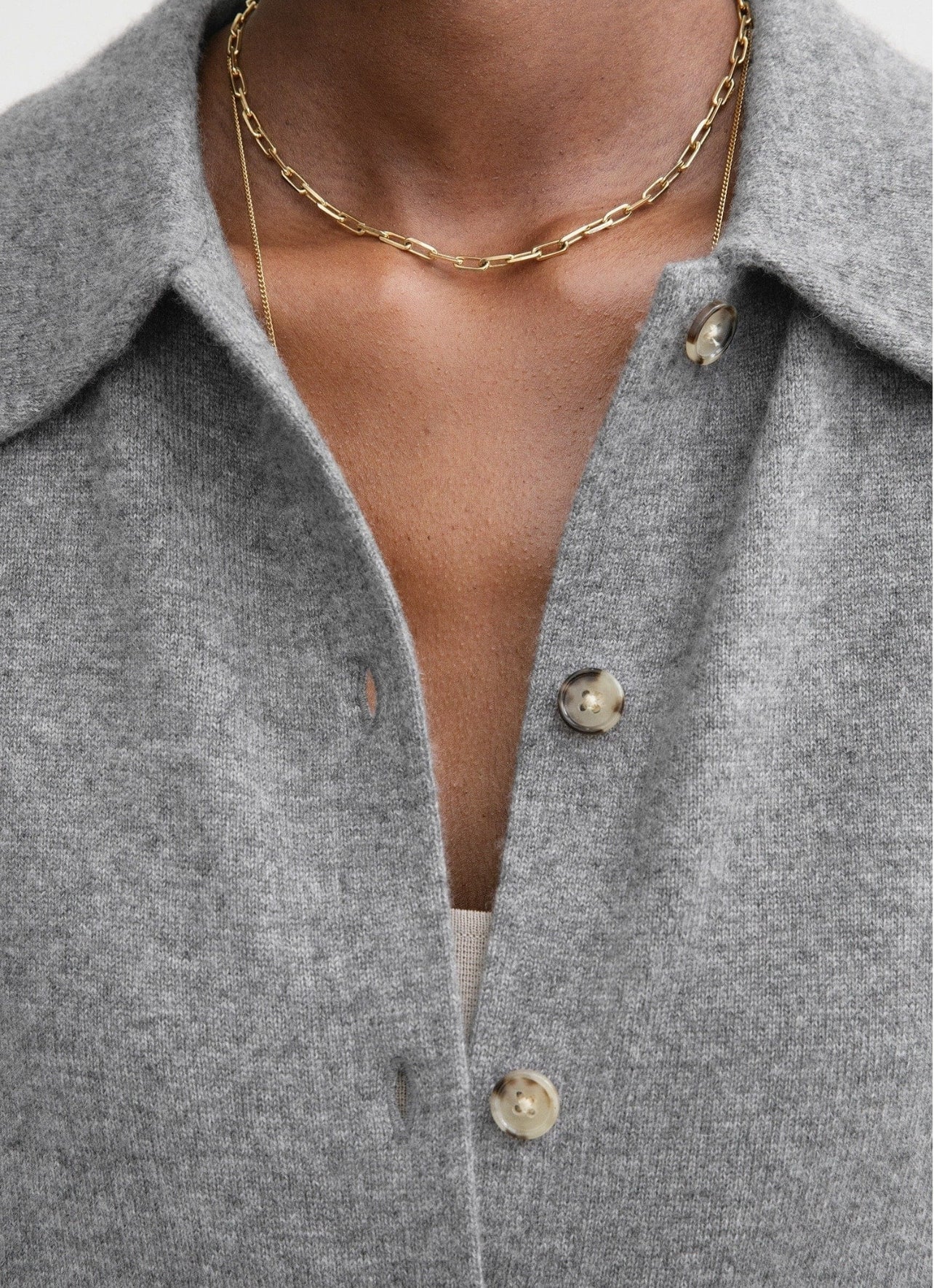 Tot Raglan Sleeve Cashmere Cardigan Shirt