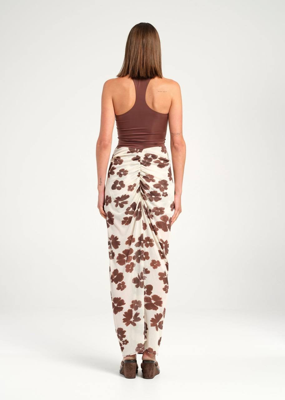 BN Piper Bodysuit Maxi Dress in Coco Blossom