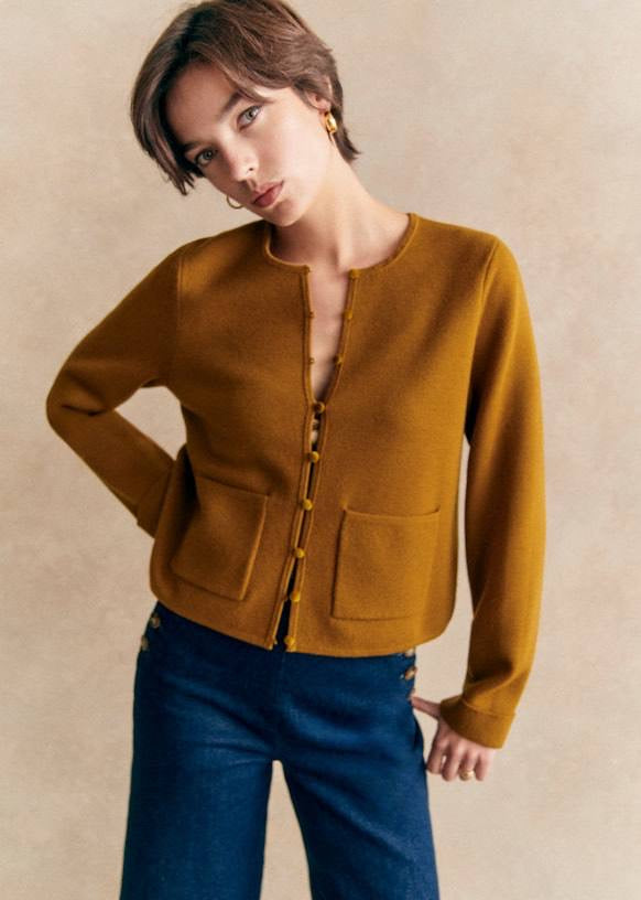 3 Colors! SZ Brielle Merino Wool Cardigan