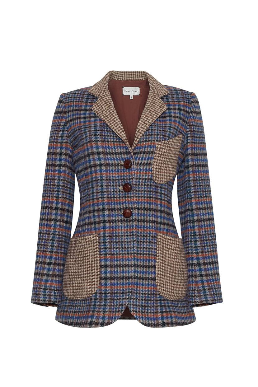 CC Ross Wool Blazer in Blue Sugar Almond