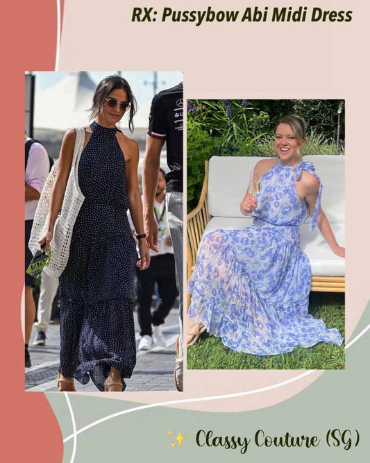 RX Pussybow Abi Viscose Midi Dress