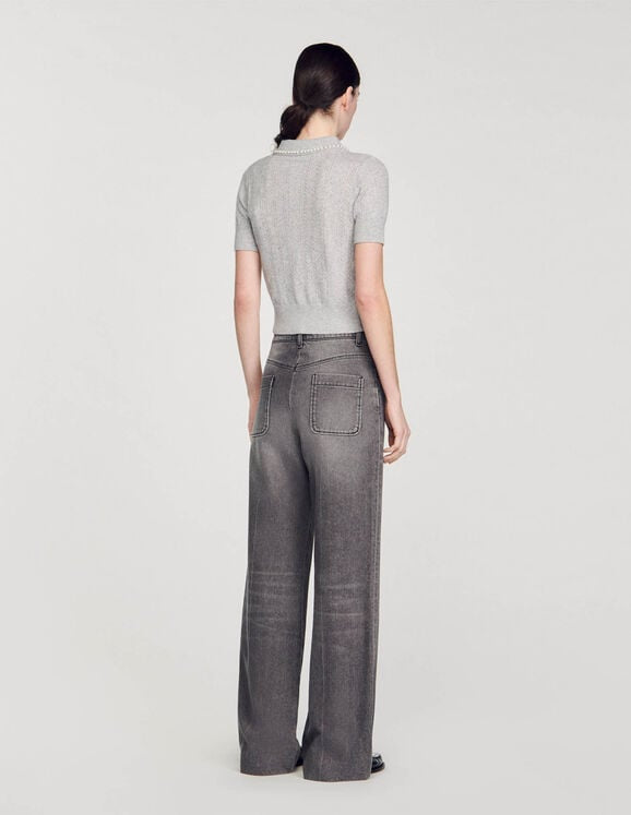 SD Willy Cropped Polo-neck Jumper | Wool-Cashmere Top