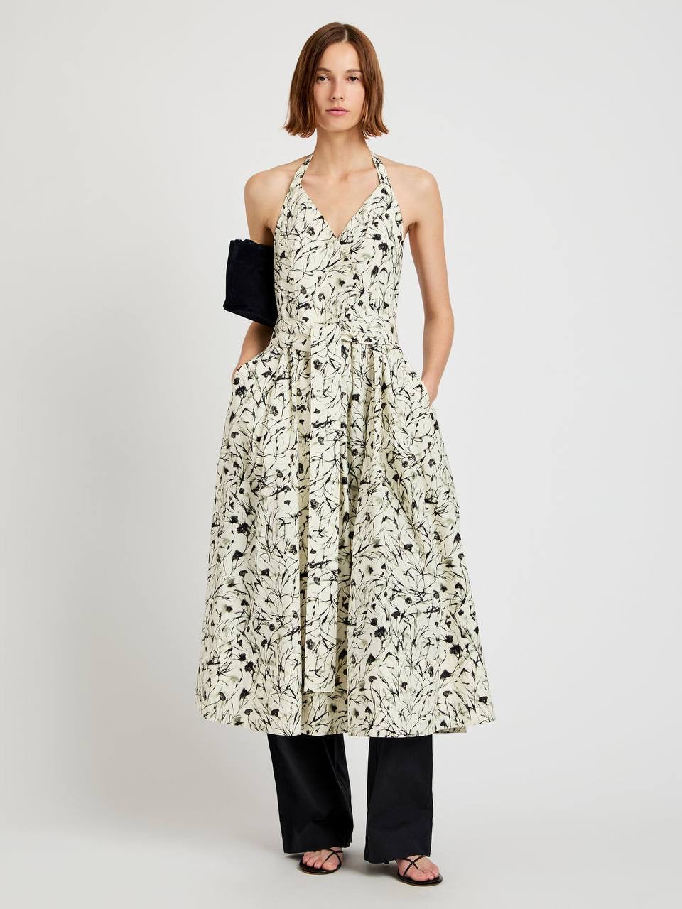 PS Ellison Halter Cotton Midi Dress