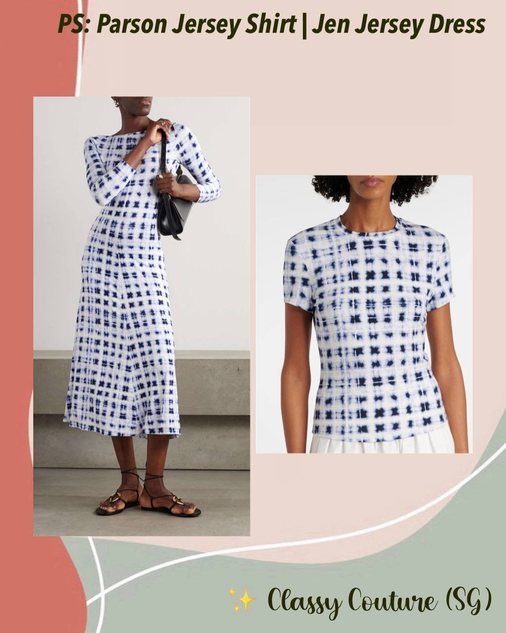 PS Parson Jersey Tee Shirt | Jen Long Sleeved Midi Dress