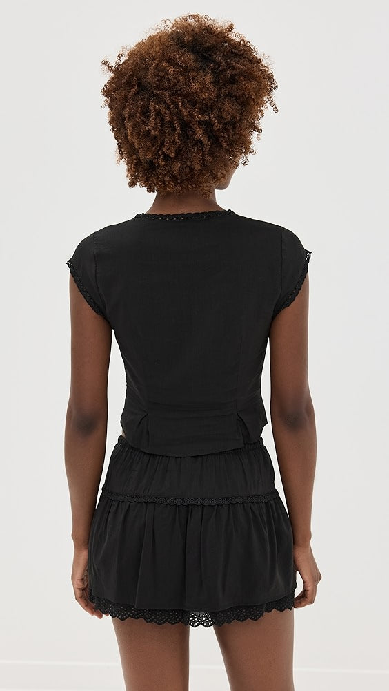 Ref Valetta Two Piece | Top Mini Skirt | Cotton-Viscose Set