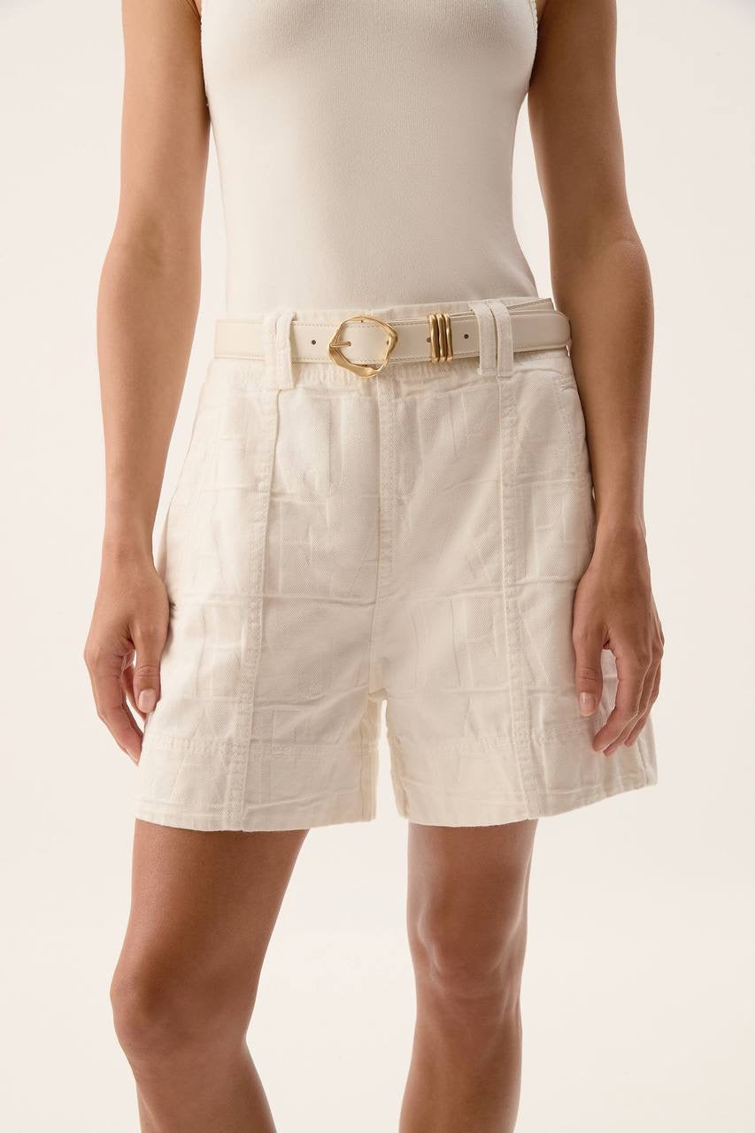 AJ Helm Denim Shorts
