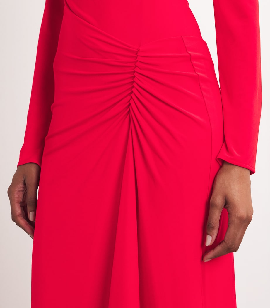 SIM Ferrera Long Sleeve Jersey Maxi Dress