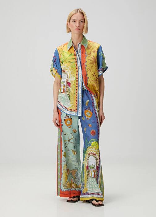 ALM Surrealist Summer Linen Shirt | Pants | Set