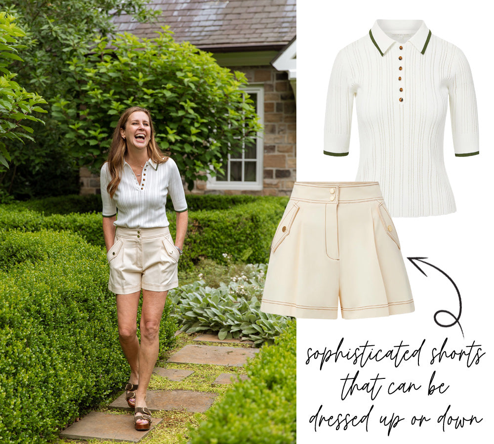 VB Ferazia Jacket | Keita High Rise Shorts | Cotton Set