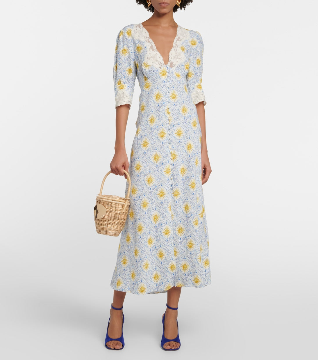 Rx Simone Matte Viscose Midi Dress