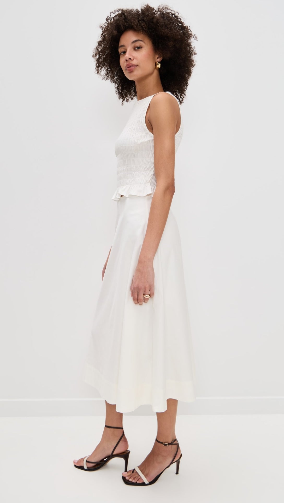 Ref Laguna Top | Midi Skirt | Stretch-Cotton Two Piece Set