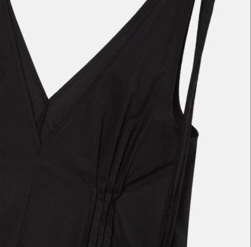LM Davey V-Neck Cotton-blend Mini Dress