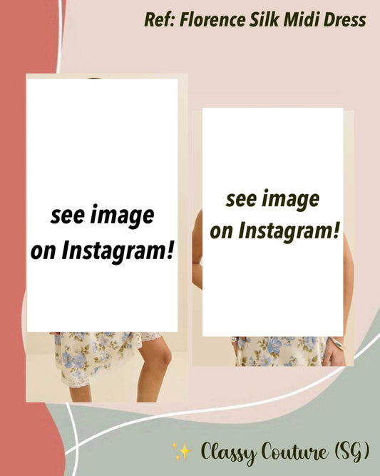 Ref Florence Silk Midi Dress in Romantic