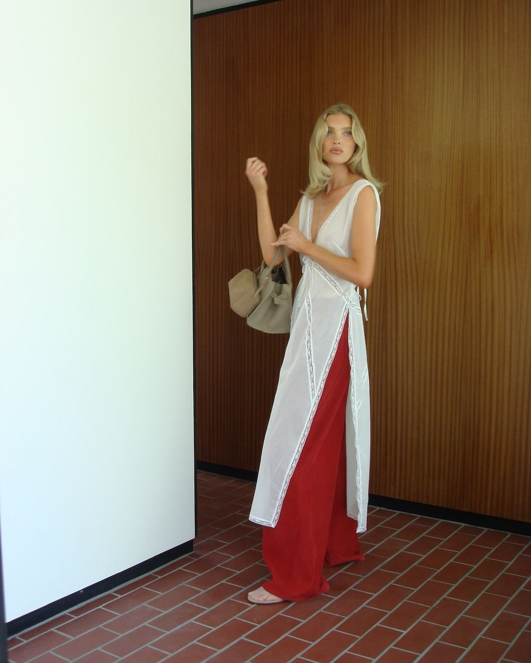HS Voile Daylight Cotton Nightgown Shirtdress Midi Top
