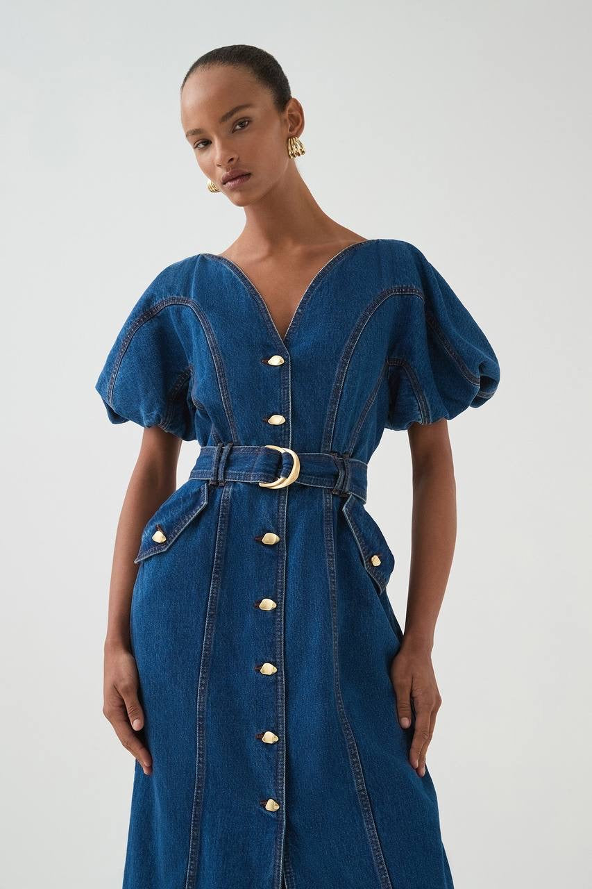AJ Juno Denim Midi Dress | Harper Denim Midi Dress