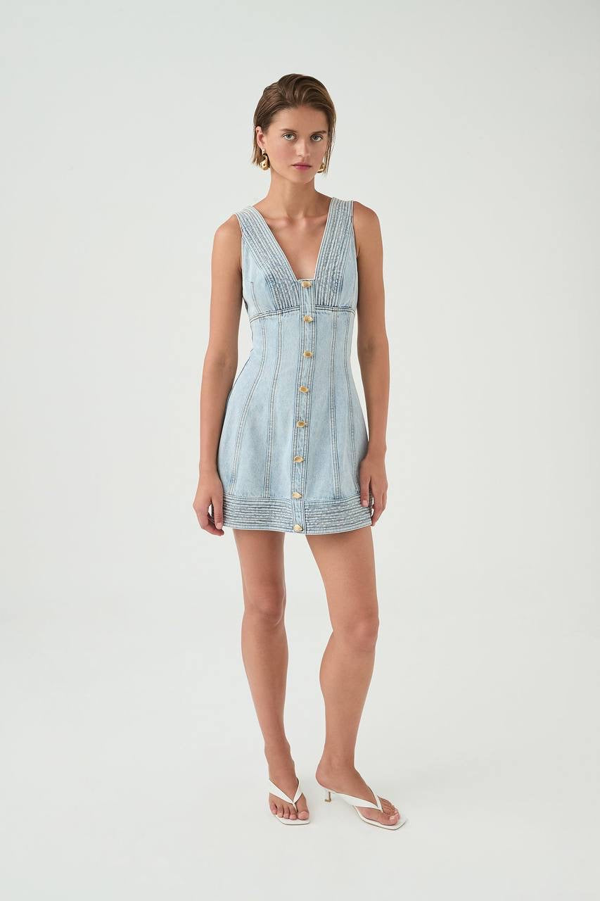 AJ Ayden Denim Mini Dress | Coast Denim Mini Dress