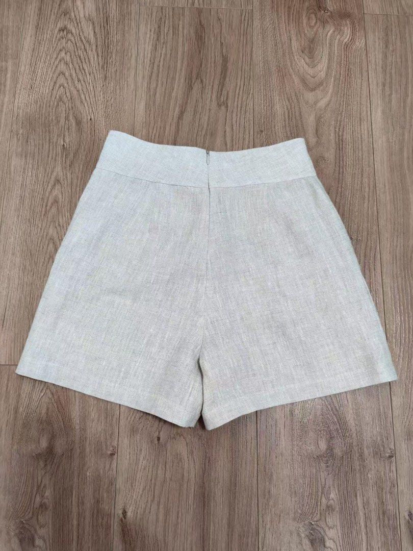Ref Baylor Linen Shorts in Oatmeal