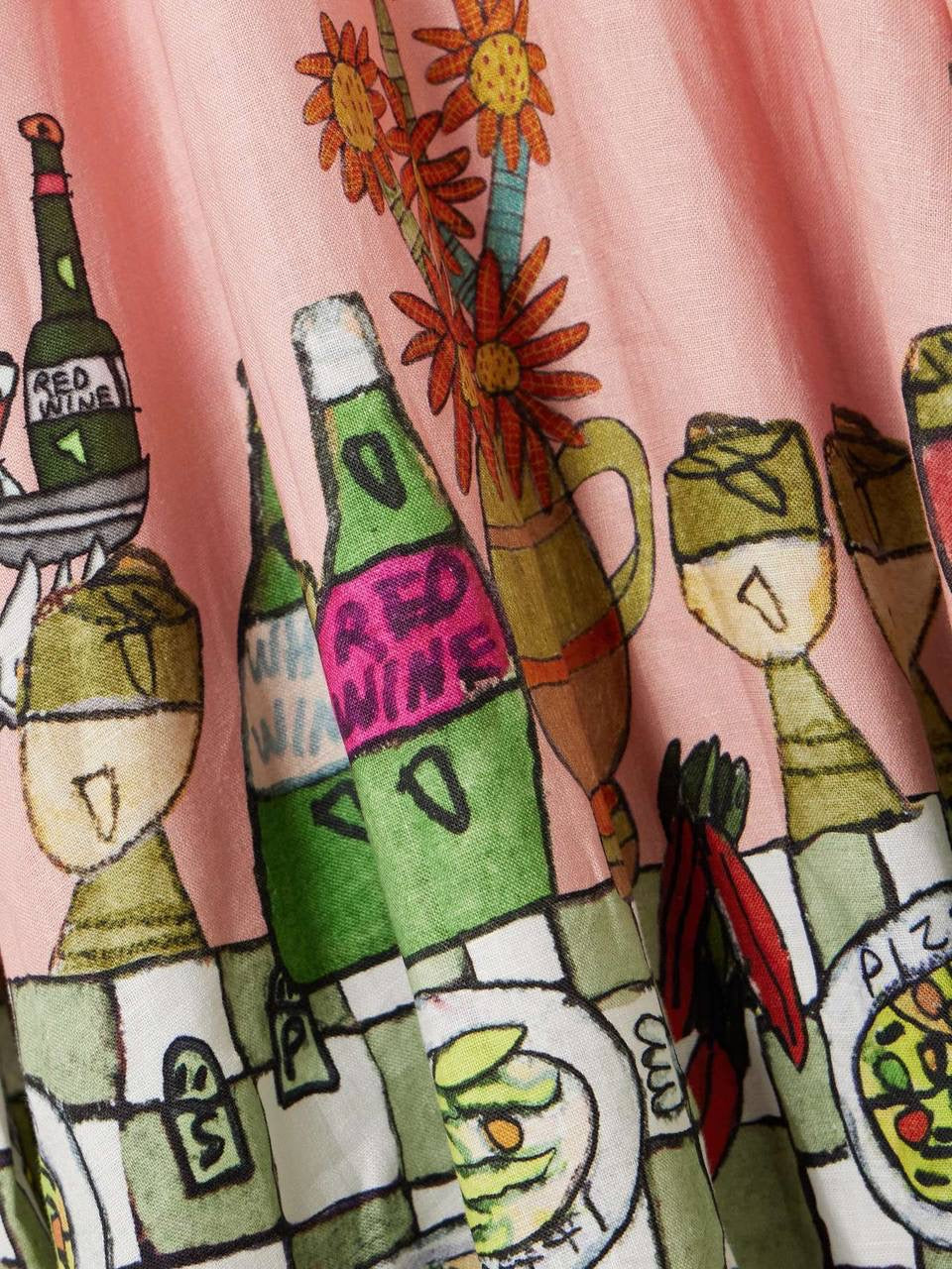 ALM Contessa Linen Midi Dress Sundress