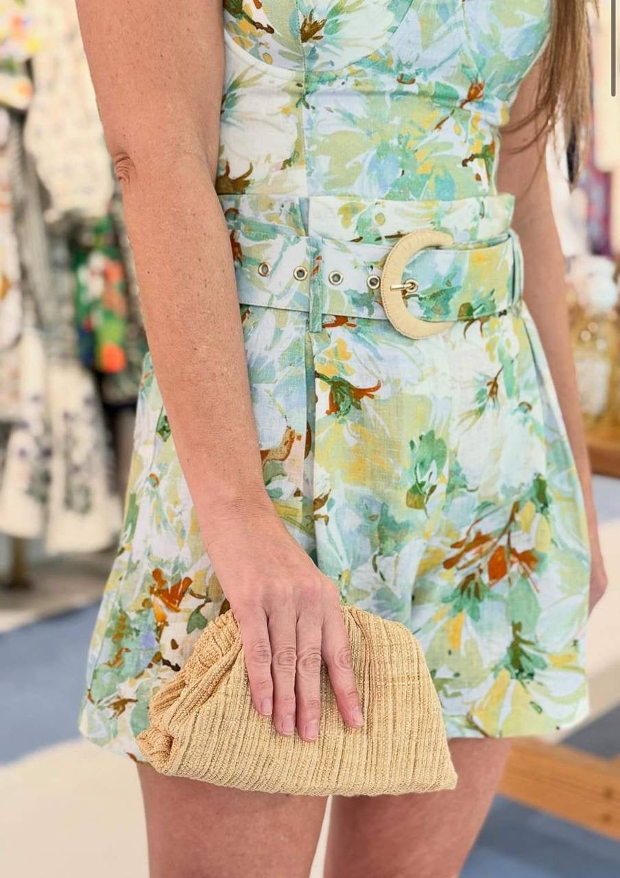 CC Palmer Belted Cotton / Linen Shorts