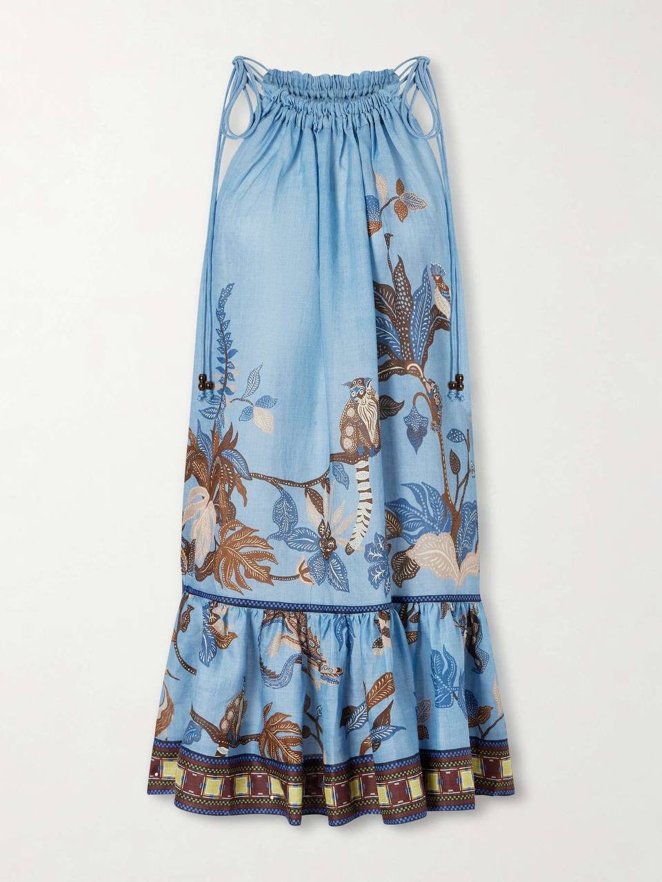 ALM Georgie Linen Drop Waist Mini Dress