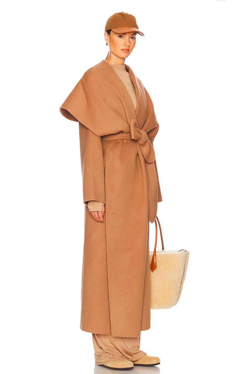 HS The Throw Wool Blend Long Coat