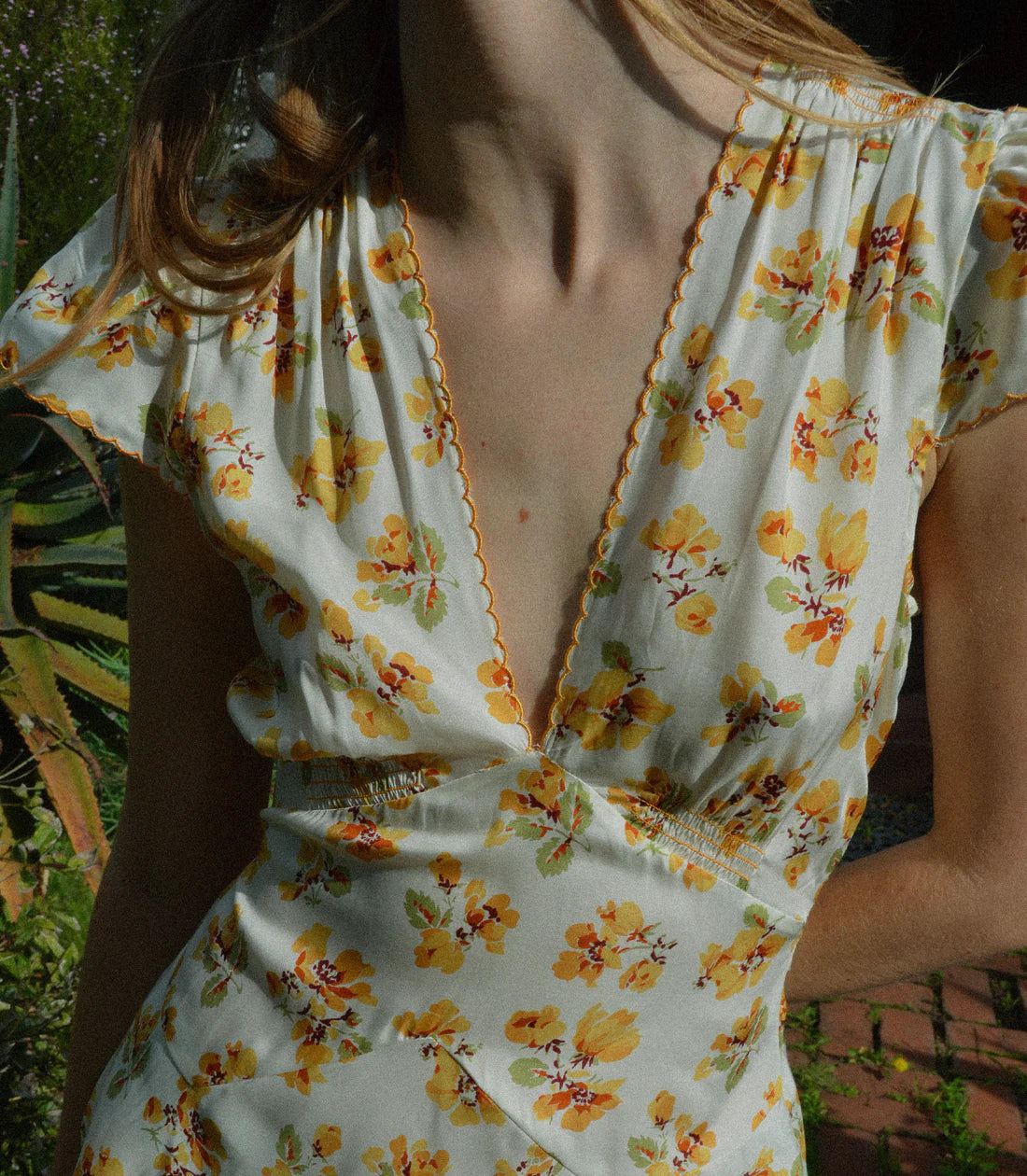 DN Dianne Silk-Viscose Mini Dress in Amber Frolicking Floral