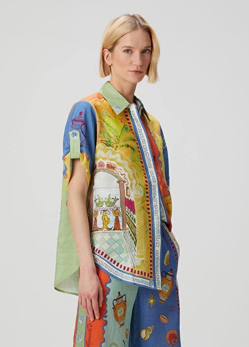 ALM Surrealist Summer Linen Shirt | Pants | Set