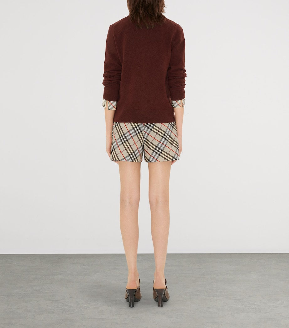 BBR EKD Logo Embroidered Buttoned Cashmere-Blend Cardigan