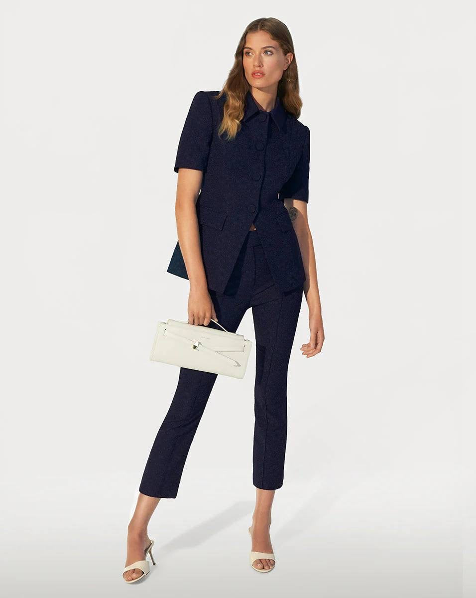 VB Bodie Jacket Top | Dell Pants | Navy Jacquard Set