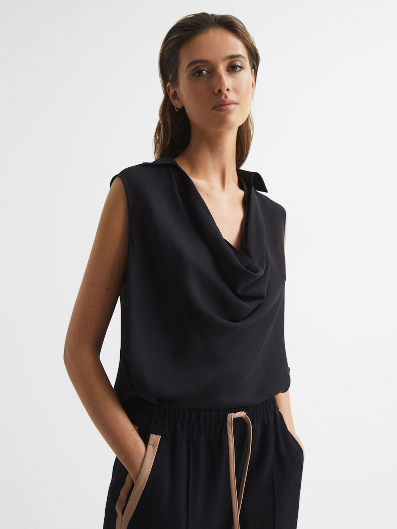 RS Ameliee Cowl Front Shell Sleeveless Blouse