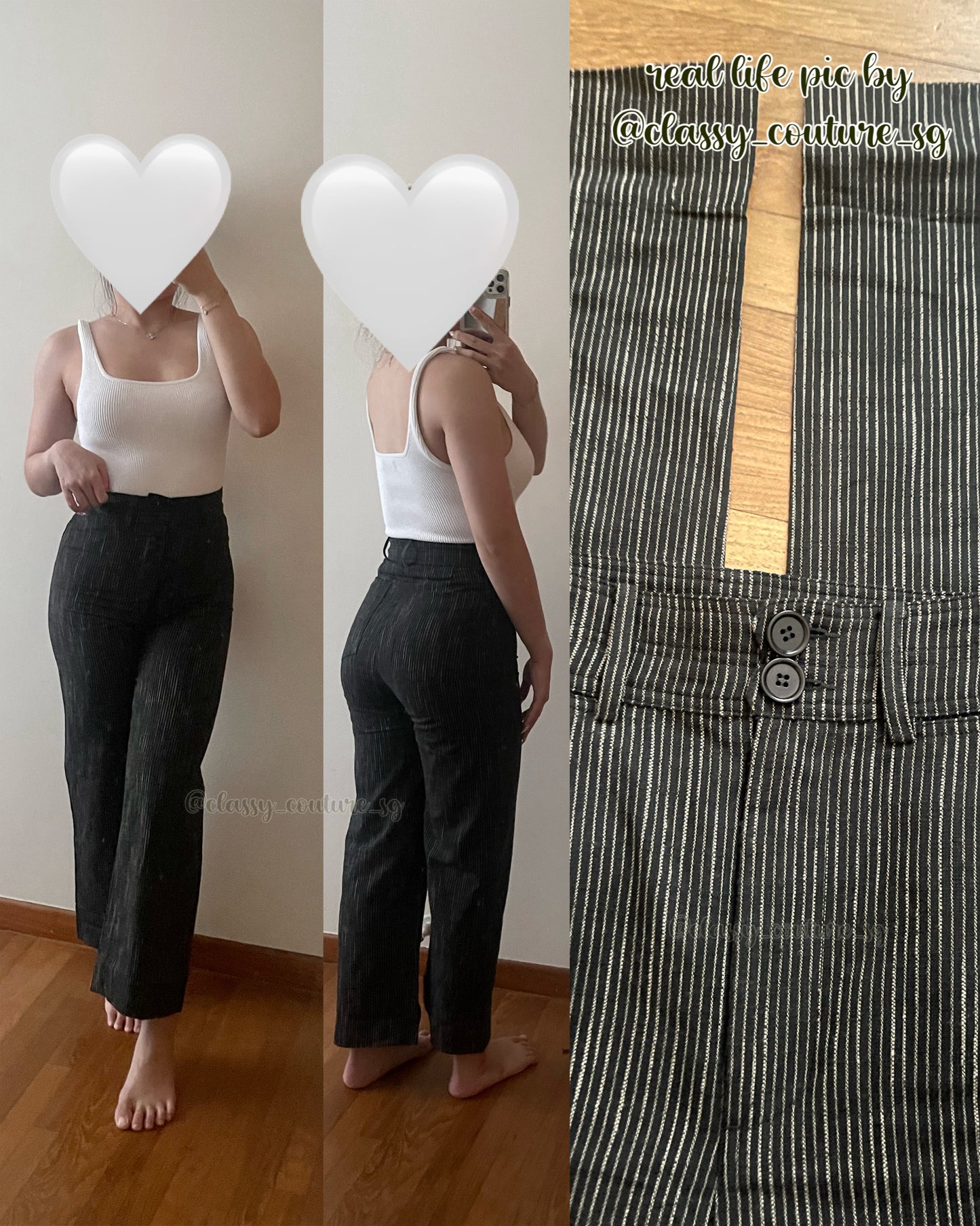 AA Pin Stripe Merida Pants Organic Cotton
