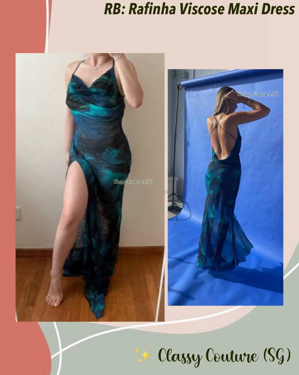 RB Rafinha Sheer Viscose Maxi Dress