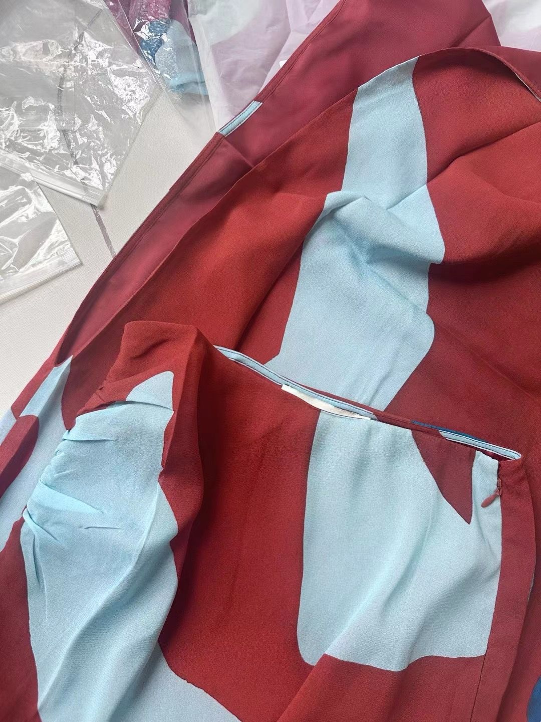 STL Frankie Gathered Silk Blend Midi Skirt