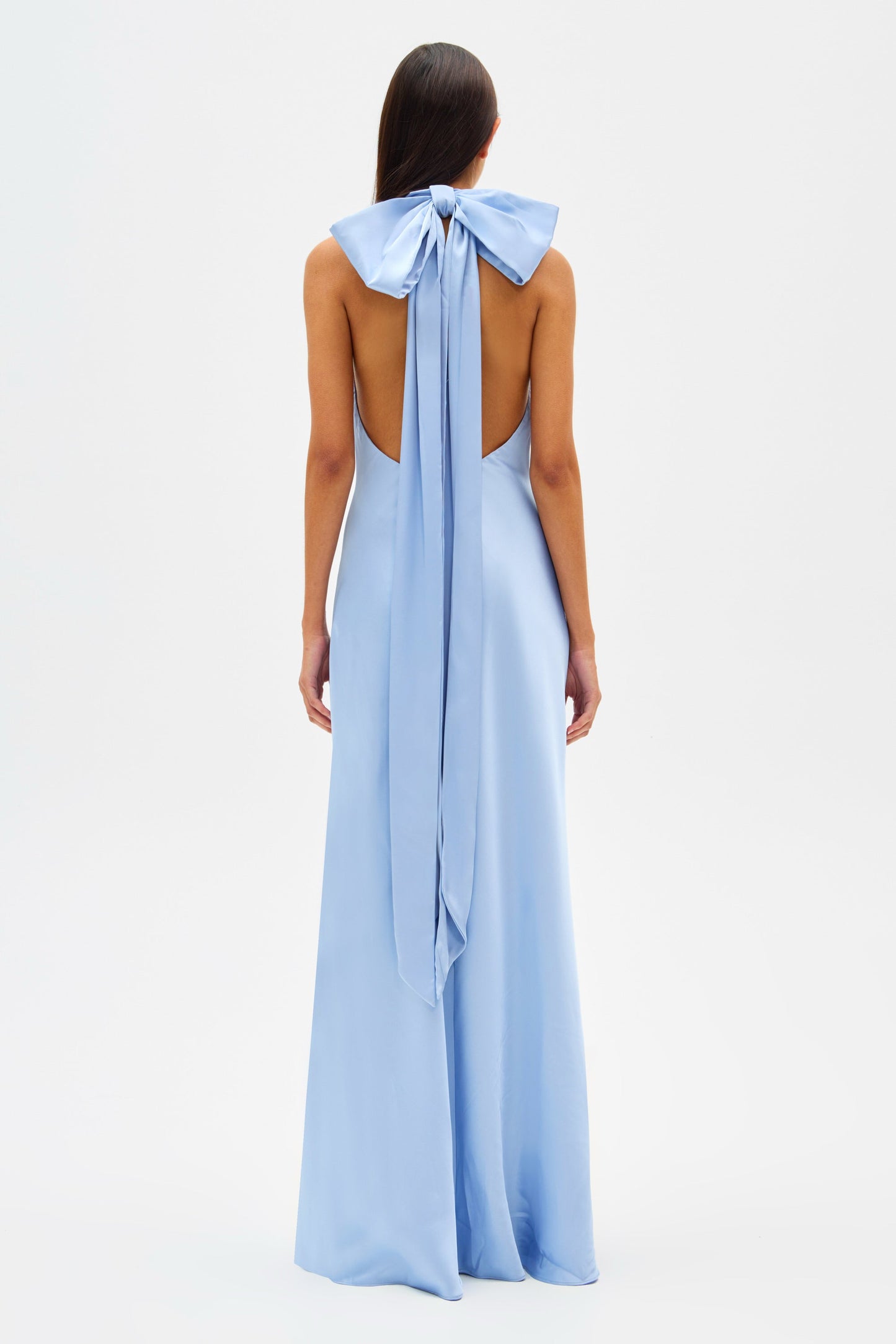 MS Evianna Satin Gown Maxi Dress