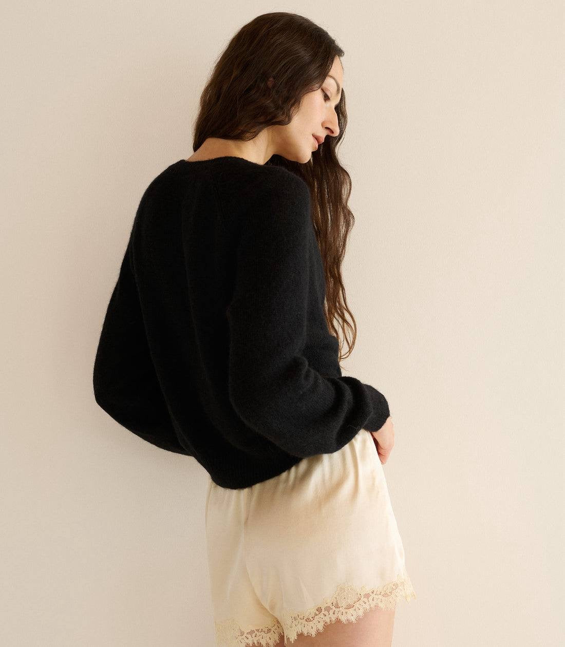 5 Colors! DN Petra Alpaca-Wool Blend Long Sleeved Cardigan