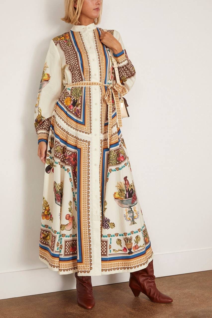 ALM Mercado Cotton Shirtdress Midi Dress