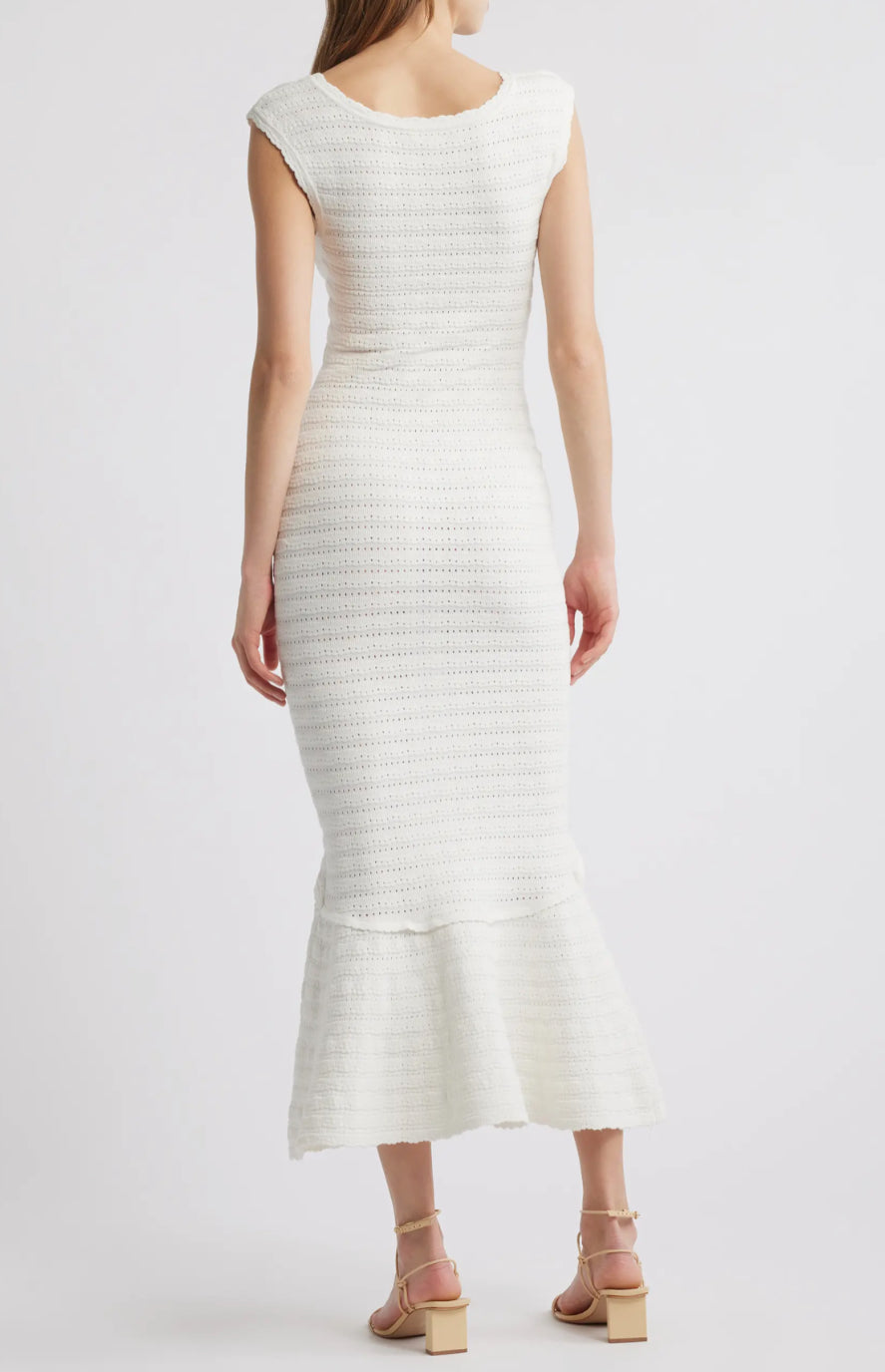 LSF Leigh Pointelle Bodycon Midi Dress