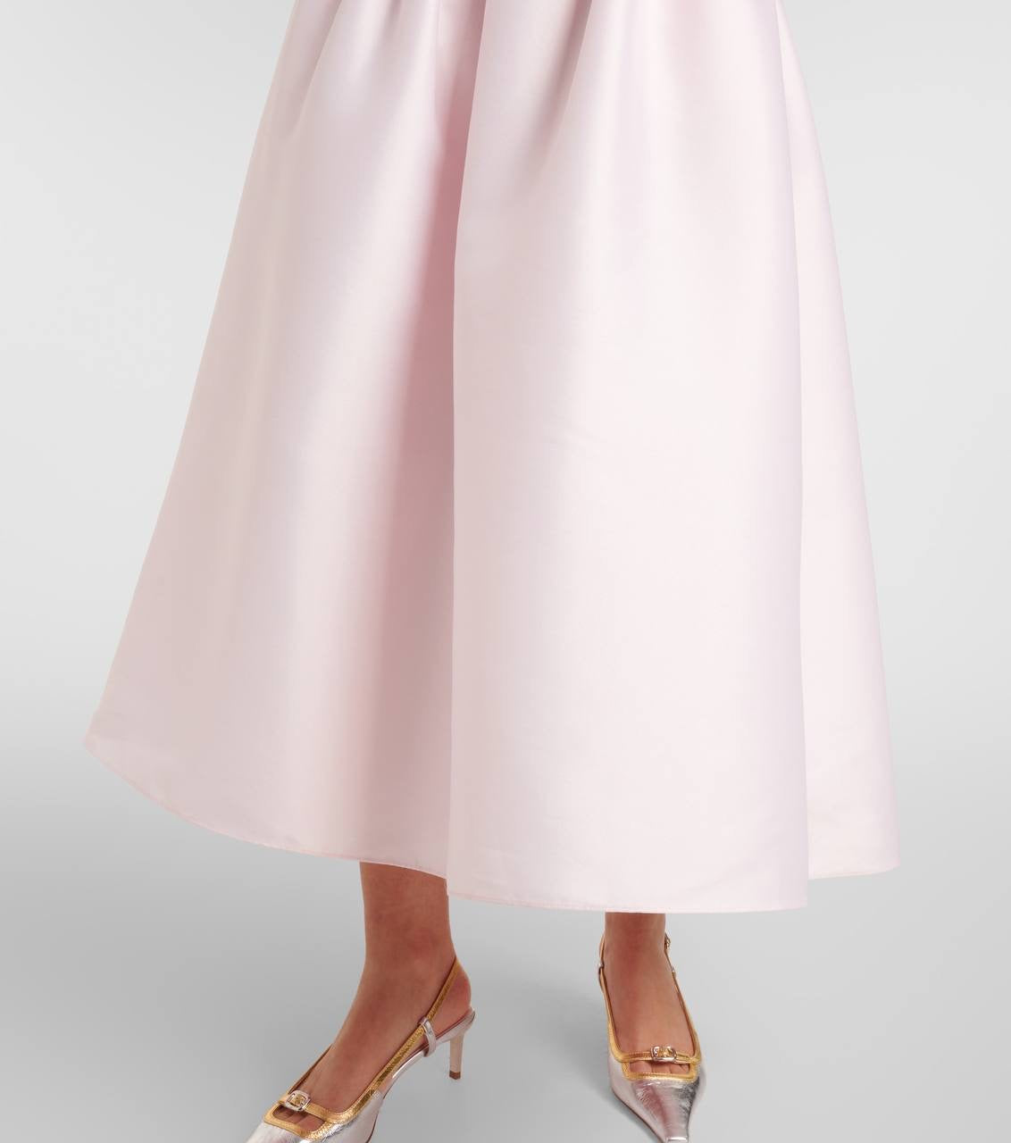 SP Pink Taffeta Midi Dress