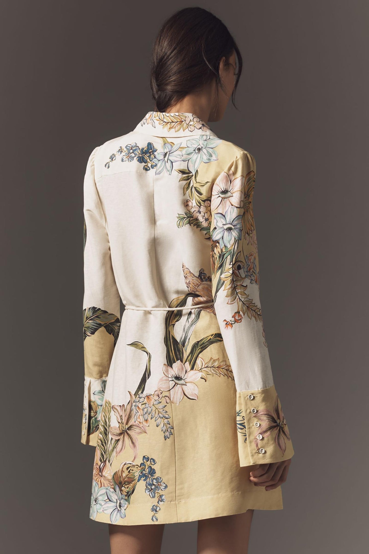 ALM Oleander Linen Mini Dress Shirtdress