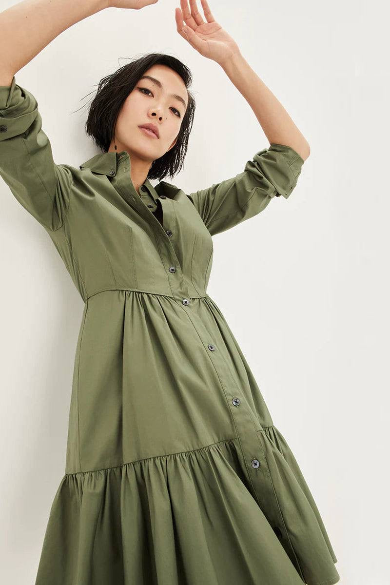 VB Delbie Stretch-Cotton Mini Dress