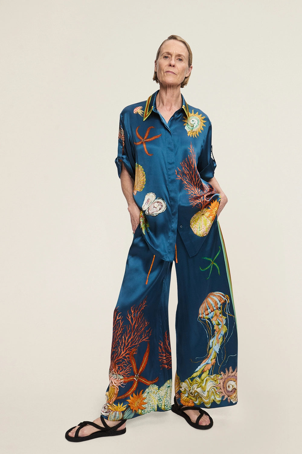 ALM Dorian Silk Shirt | Pants | Set