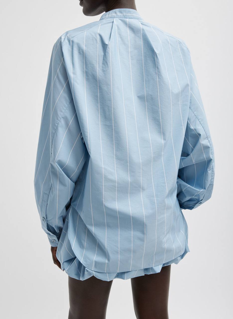 TB Striped Tech Raglan Tucked Poplin Shirt | Bubble Shorts | Set