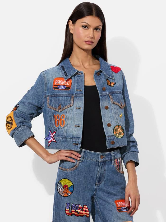 AO x Bronco Jeff Denim Jacket | Trish Low Rise Jeans | Set