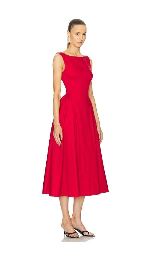 Restock! HS Stretch-Cotton Sateen Midi Dress