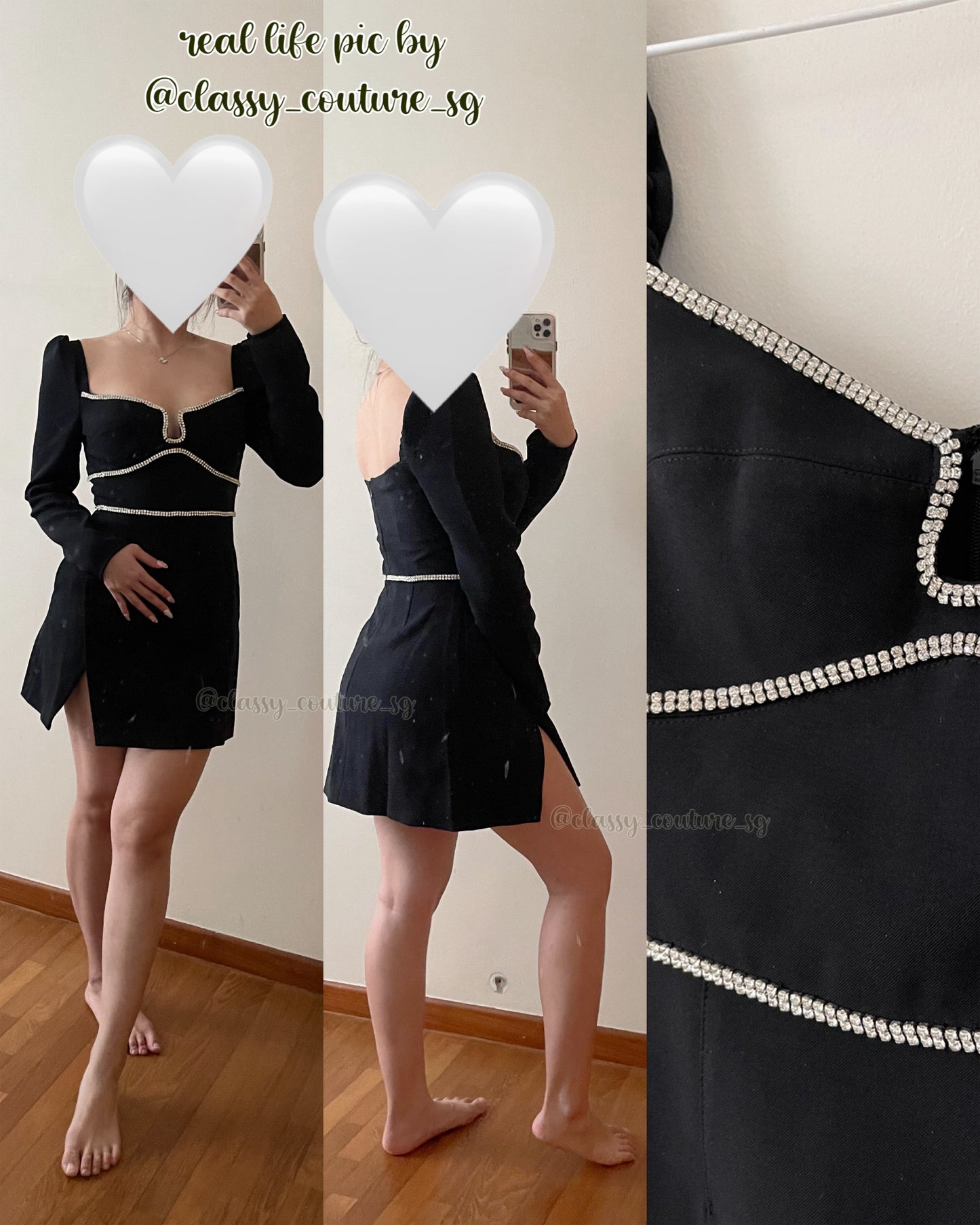 SP Pink Boucle Diamanté Mini Dress