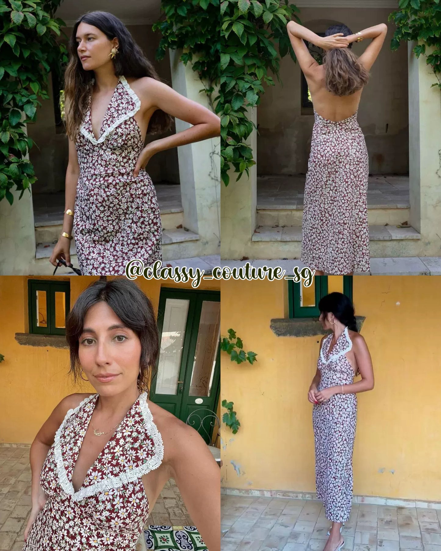 SALE! Rx Sabrina Halter Midi Dress