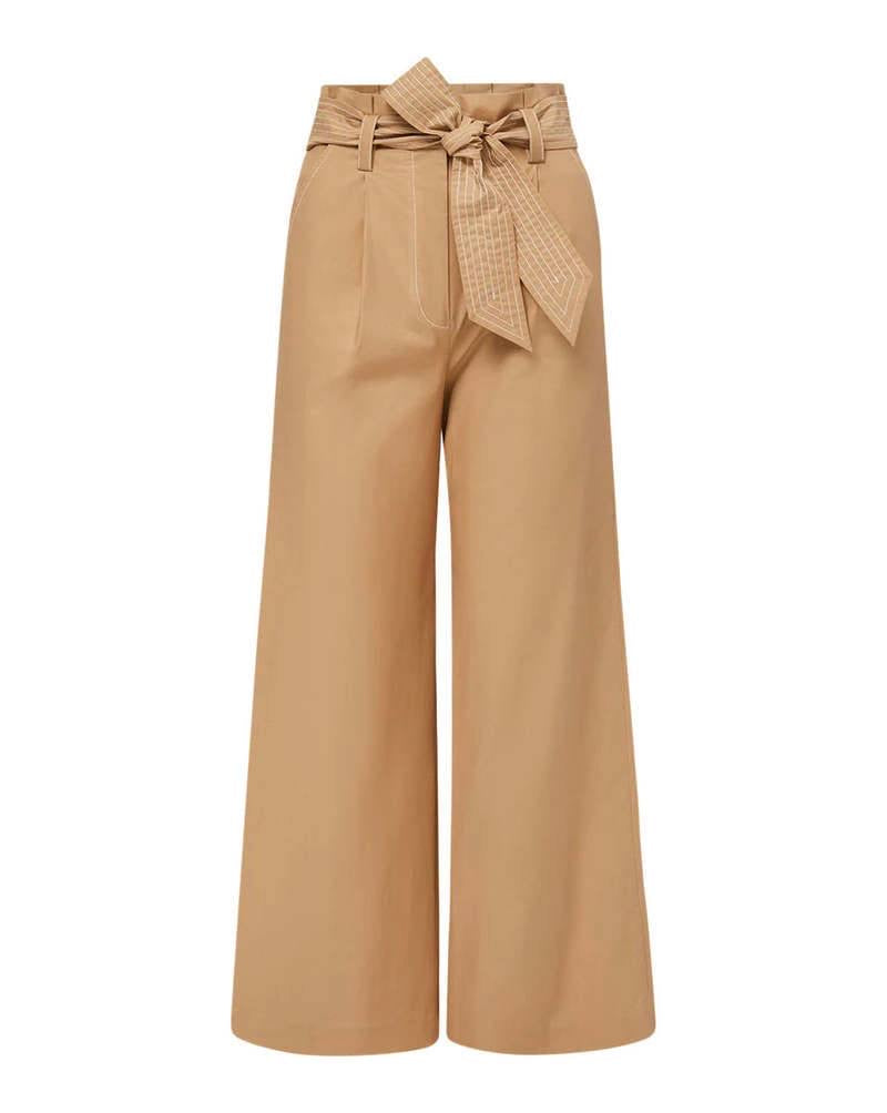 VB Lang Strech-Cotton High Waist Pants